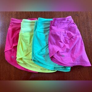 Lululemon Speed Up MR Shorts 4" Bundle (4 included)